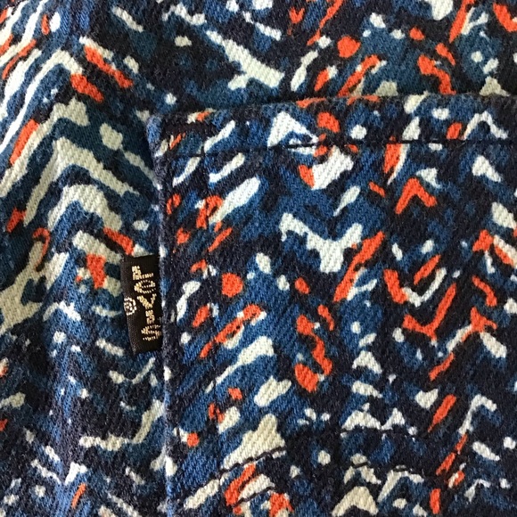 Levi's Women Size 12M Confetti Colorful Denim Jeans Mid Rise Skinny - Picture 9 of 10